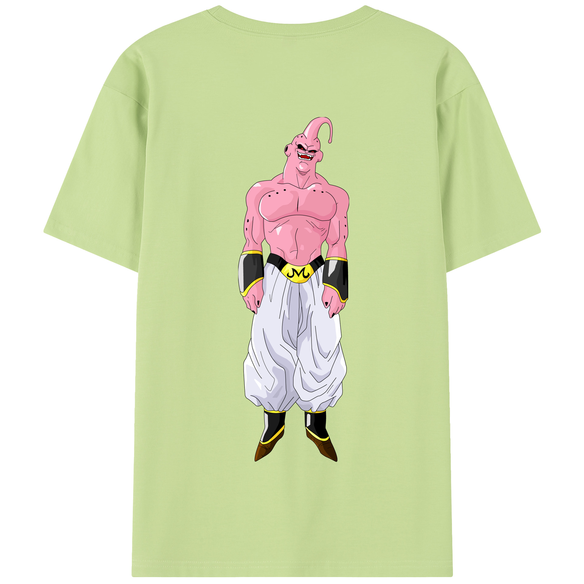 （画像用） ドラゴンボール 魔人ブウ DRAGON BALL Majin Buu 綿100％半袖Tシャツ（背面プリント）